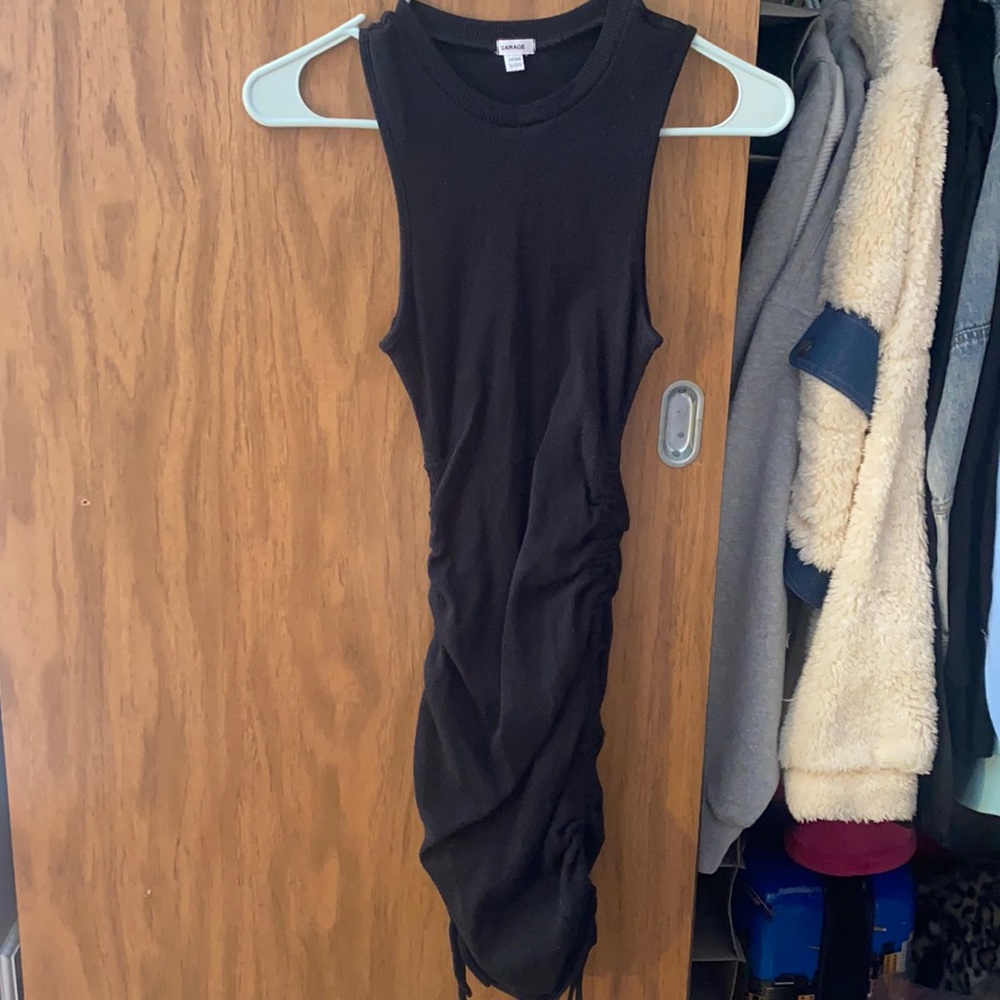 garage adjustable length black dress (barley worn)